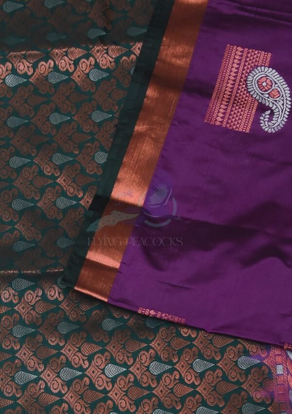 Purple Majesty Semi Silk Saree