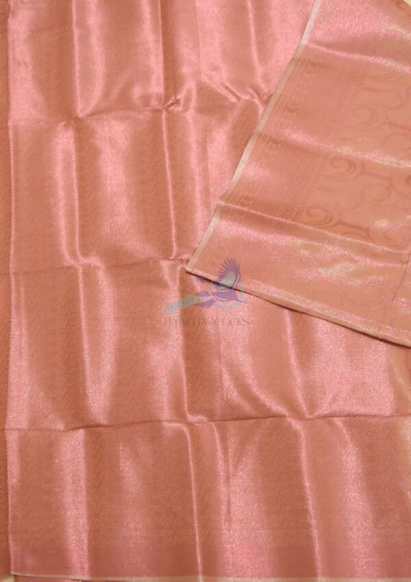 Plaster Brown Rose Zari Work Saree