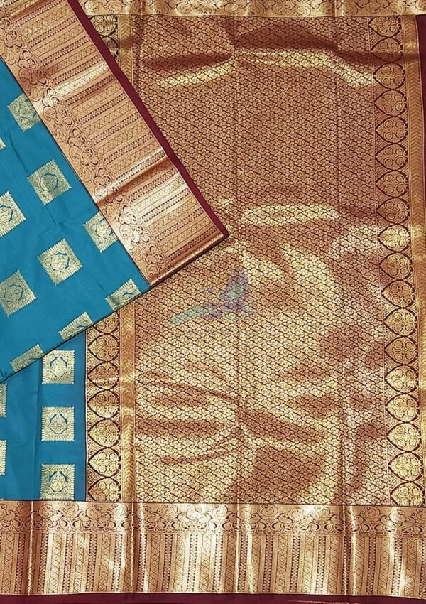 Blue Butta Silk Saree